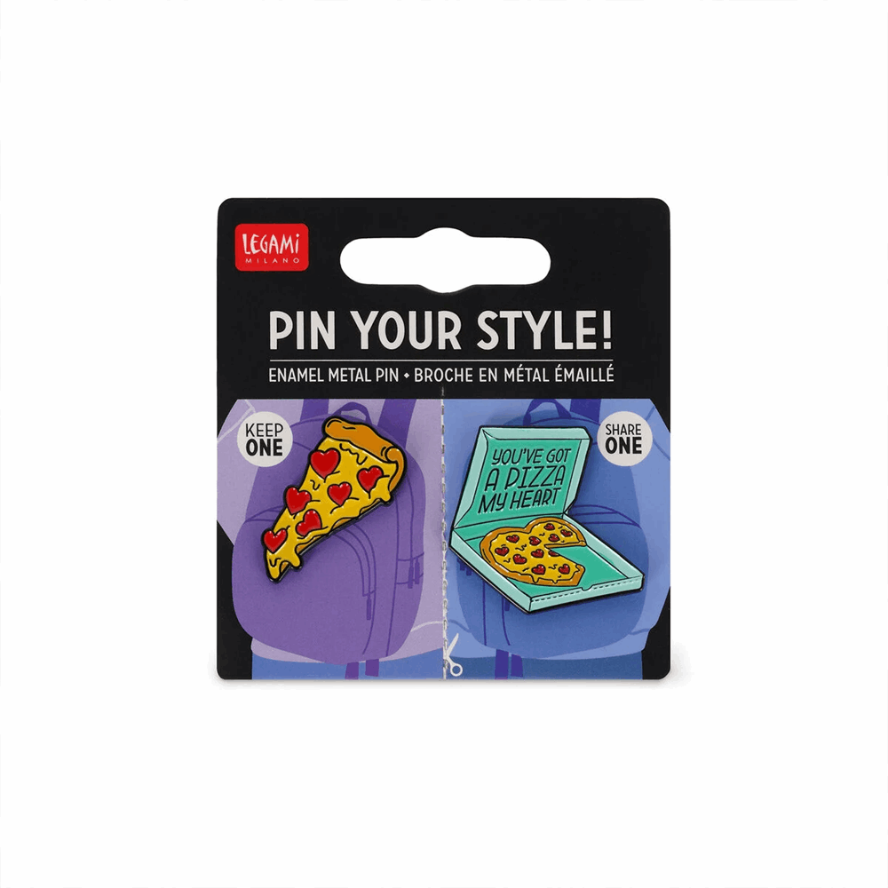 LEGAMI MTP0010 ENAMEL METAL PIN - PIN YOUR STYLE! - PIZZA