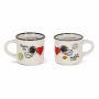 LEGAMI MM0020 2 COFFEE MUGS - ESPRESSO FOR TWO - SPACE