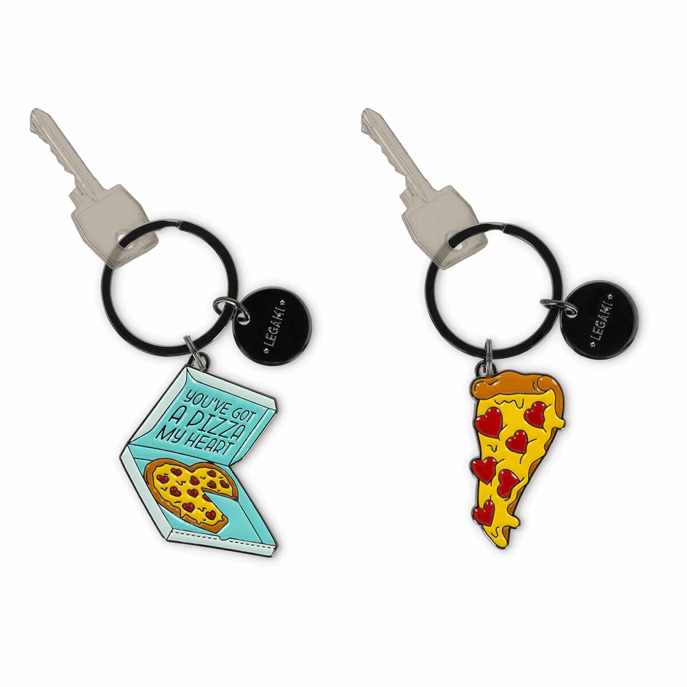 LEGAMI EKR0011 ENAMEL KEY RING - WHAT A KEY RING! - PIZZA