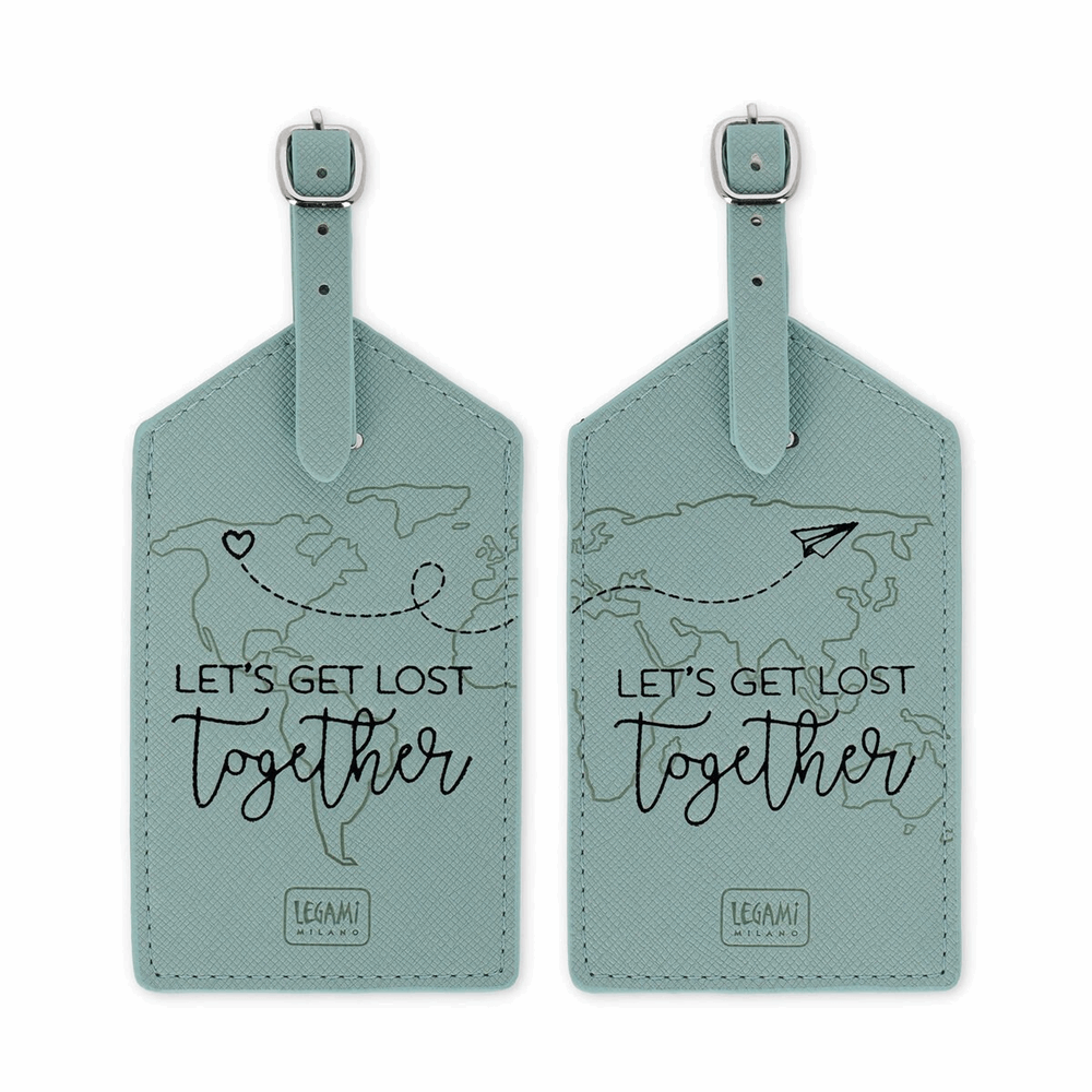 LEGAMI NLUG0006 LUGGAGE TAG - LETS GET LOST TOGETHER - TRAVEL