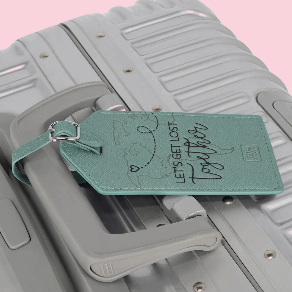 LEGAMI NLUG0006 LUGGAGE TAG - LETS GET LOST TOGETHER - TRAVEL