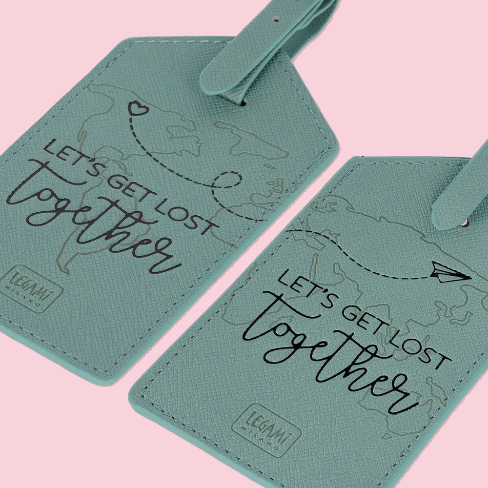 LEGAMI NLUG0006 LUGGAGE TAG - LETS GET LOST TOGETHER - TRAVEL