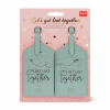 LEGAMI NLUG0006 LUGGAGE TAG - LETS GET LOST TOGETHER - TRAVEL