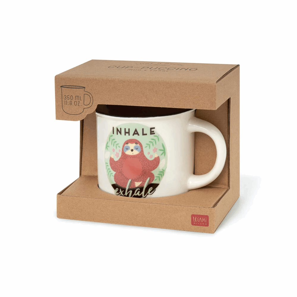 LEGAMI CUP0055 TAKE A BREAK CUP-PUCCINO MUG INHALE