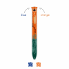 LEGAMI CLICK0028 ΣΤΥΛΟ TWO COLOUR BALLPOINT PEN CLICK&CLACK TIGER