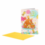 LEGAMI BG0821 LARGE GREETING CARD - BEE CAKE