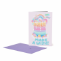 LEGAMI BG0827 LARGE GREETING CARD - UNICORN CAKE