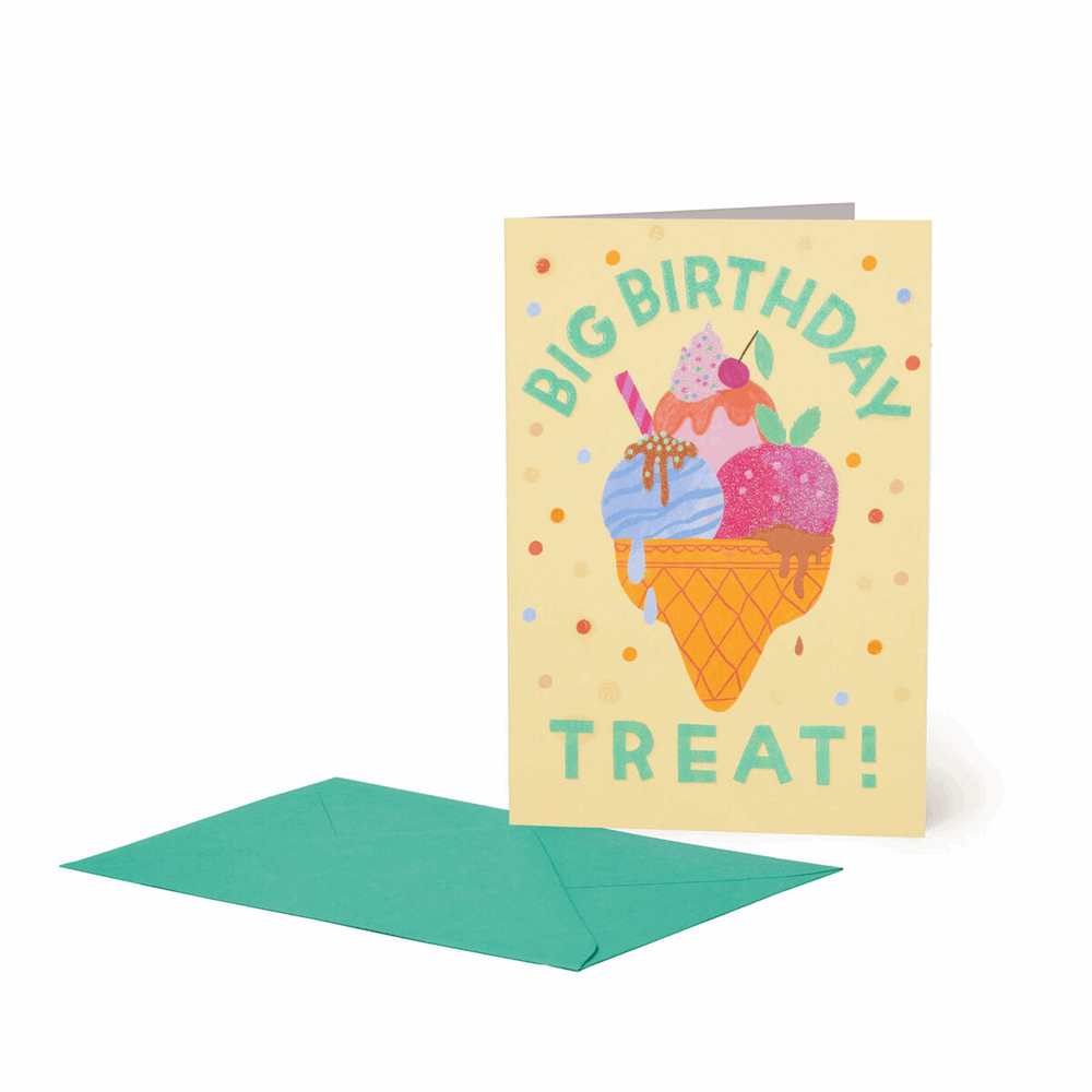 LEGAMI BG0829 LARGE GREETING CARD - ICE CREAM