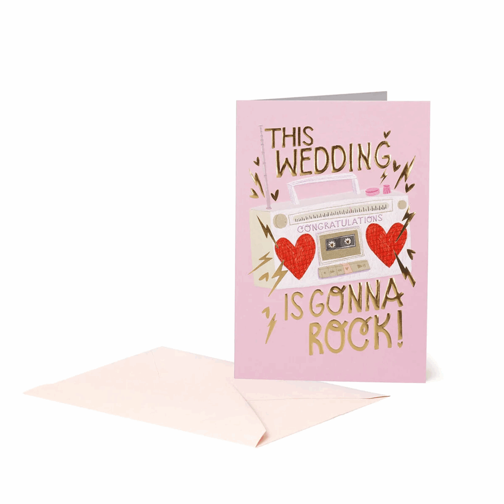 LEGAMI BG0833 LARGE GREETING CARD - ROCK WEDDING