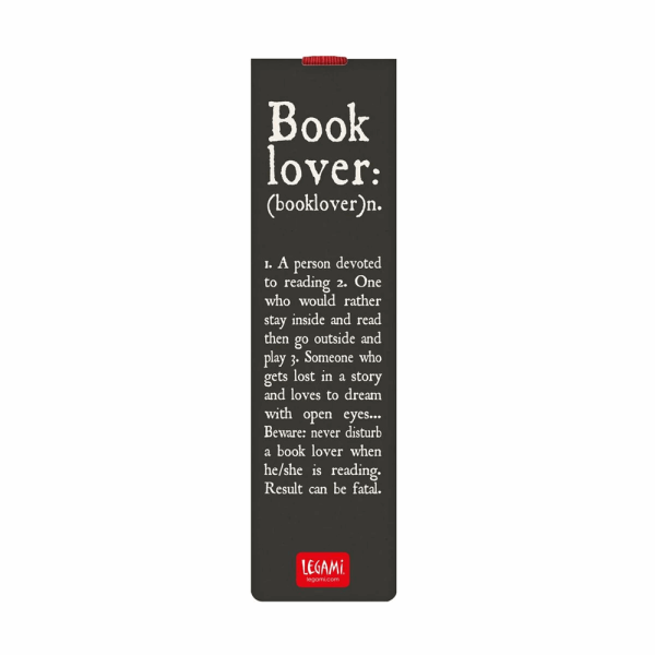 LEGAMI SE0166 BOOKLOVERS BOOKMARK WITH ELASTIC BAND - READ TO LIVE