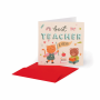 LEGAMI BQEV013 SMALL GREETING CARD - BEST TEACHER