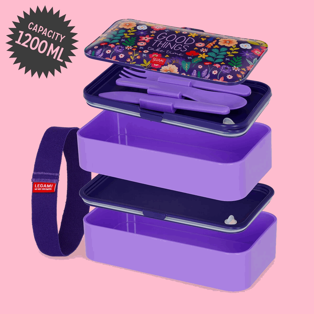 LEGAMI LBD0004 LUNCH BOX 1200 ml - FLOWERS