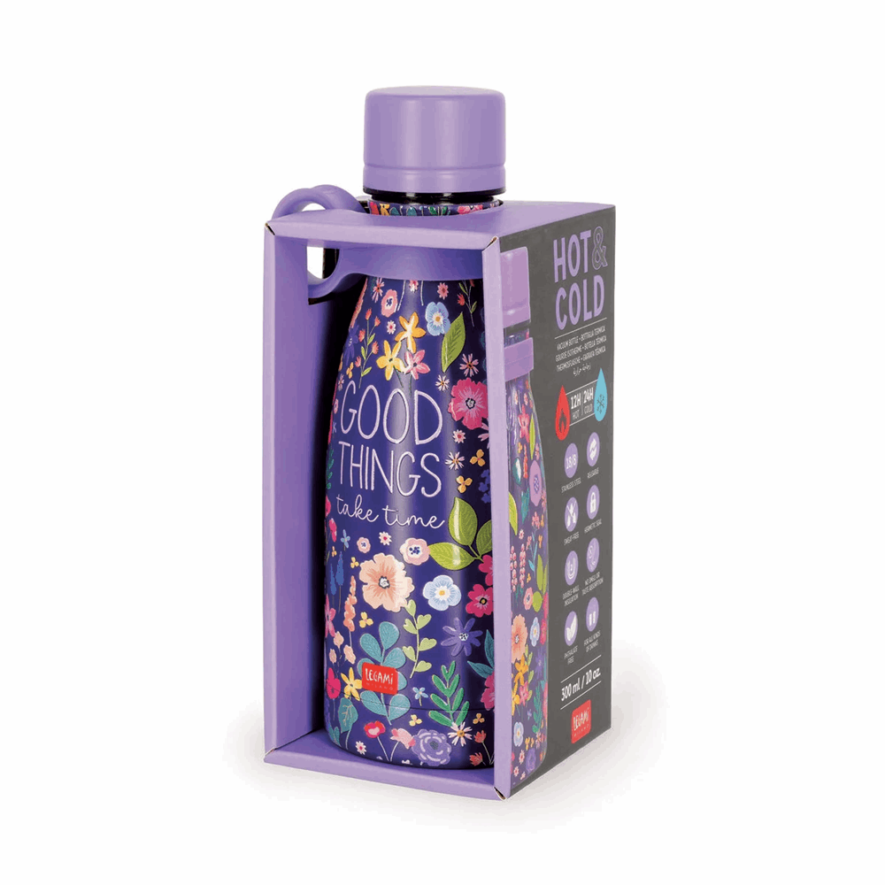 LEGAMI SSBM0005 VACUUM BOTTLE - HOT & COLD 300 ML  - MINI - FLOWERS