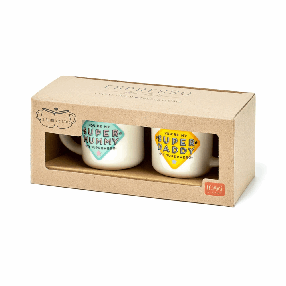 LEGAMI MM0015 ΣΕΤ ΜΕ 2 ΚΟΥΠΕΣ ESPRESSO SUPER MUMMY-SUPER DADDY