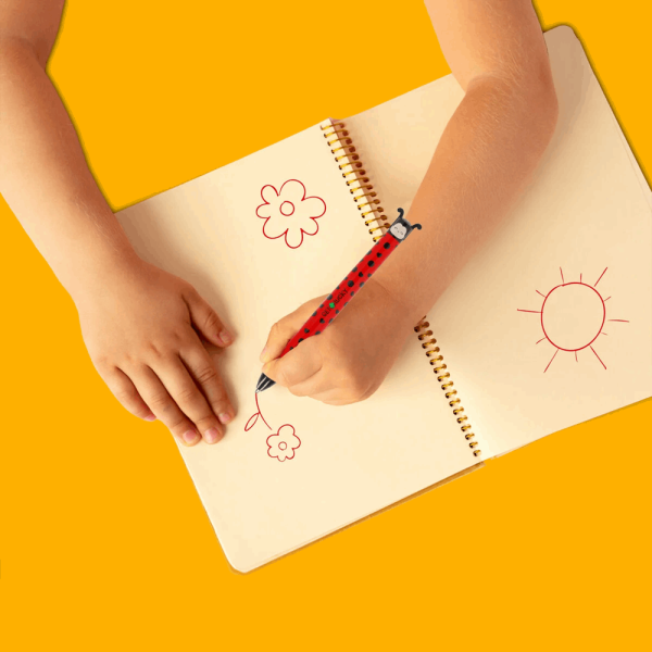 LEGAMI CLICK0030 CLICK&CLACK - TWO-COLOUR BALLPOINT PEN - SECRET SPRING SUMMER 2026 1 - 1 MM - RED/BLACK LADYBUG