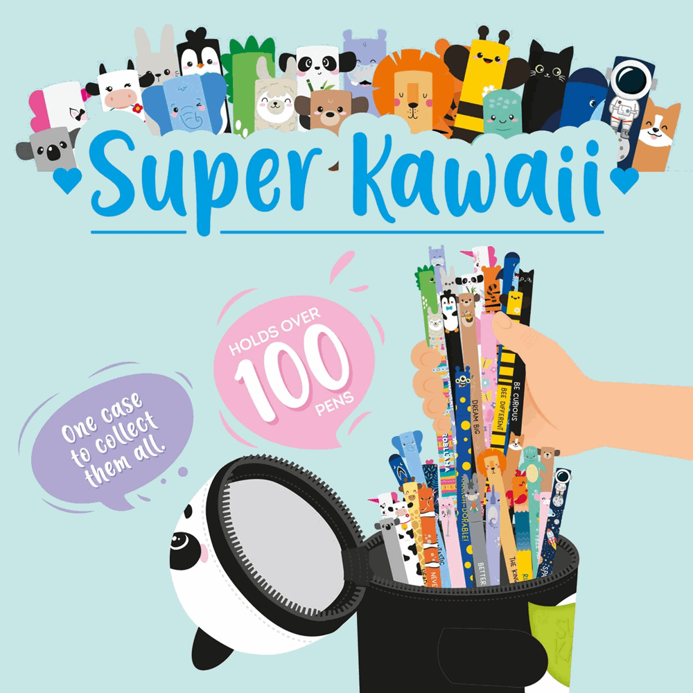 LEGAMI SKA0001 SUPER KAWAII - 2-IN-1 SILICONE PENCIL CASE - PANDA