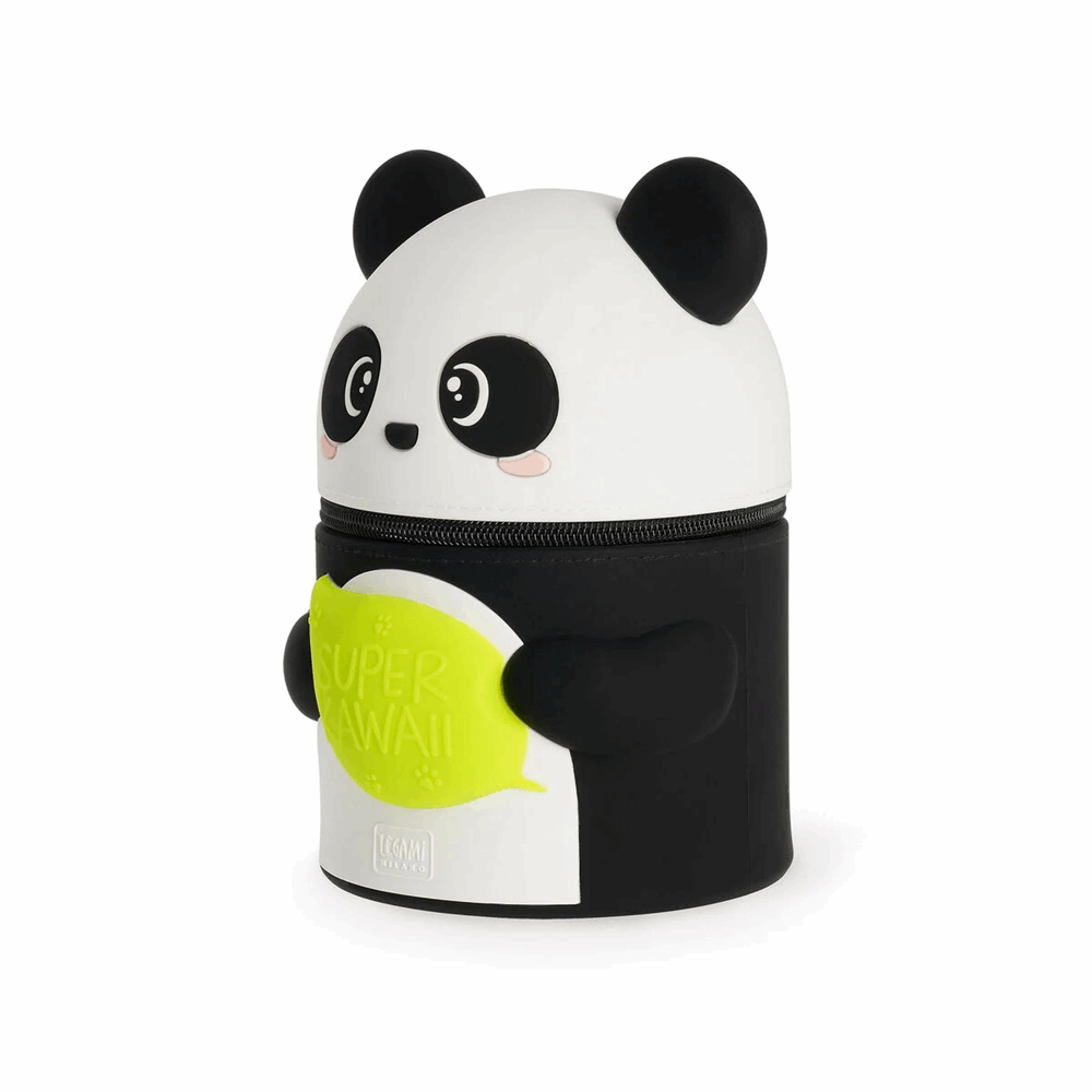 LEGAMI SKA0001 SUPER KAWAII - 2-IN-1 SILICONE PENCIL CASE - PANDA