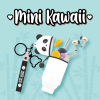 LEGAMI MKAW0001 MINI KAWAII - COIN PURSE WITH KEY RING - PANDA