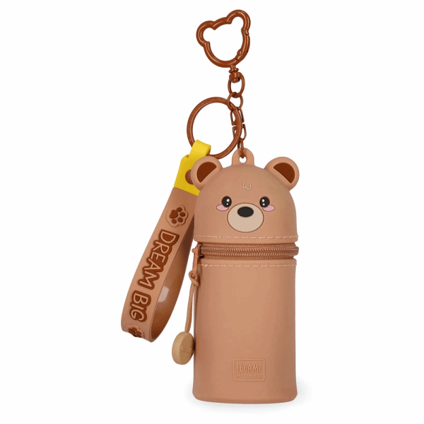 LEGAMI MKAW0002 MINI KAWAII - COIN PURSE WITH KEY RING - TEDDY BEAR