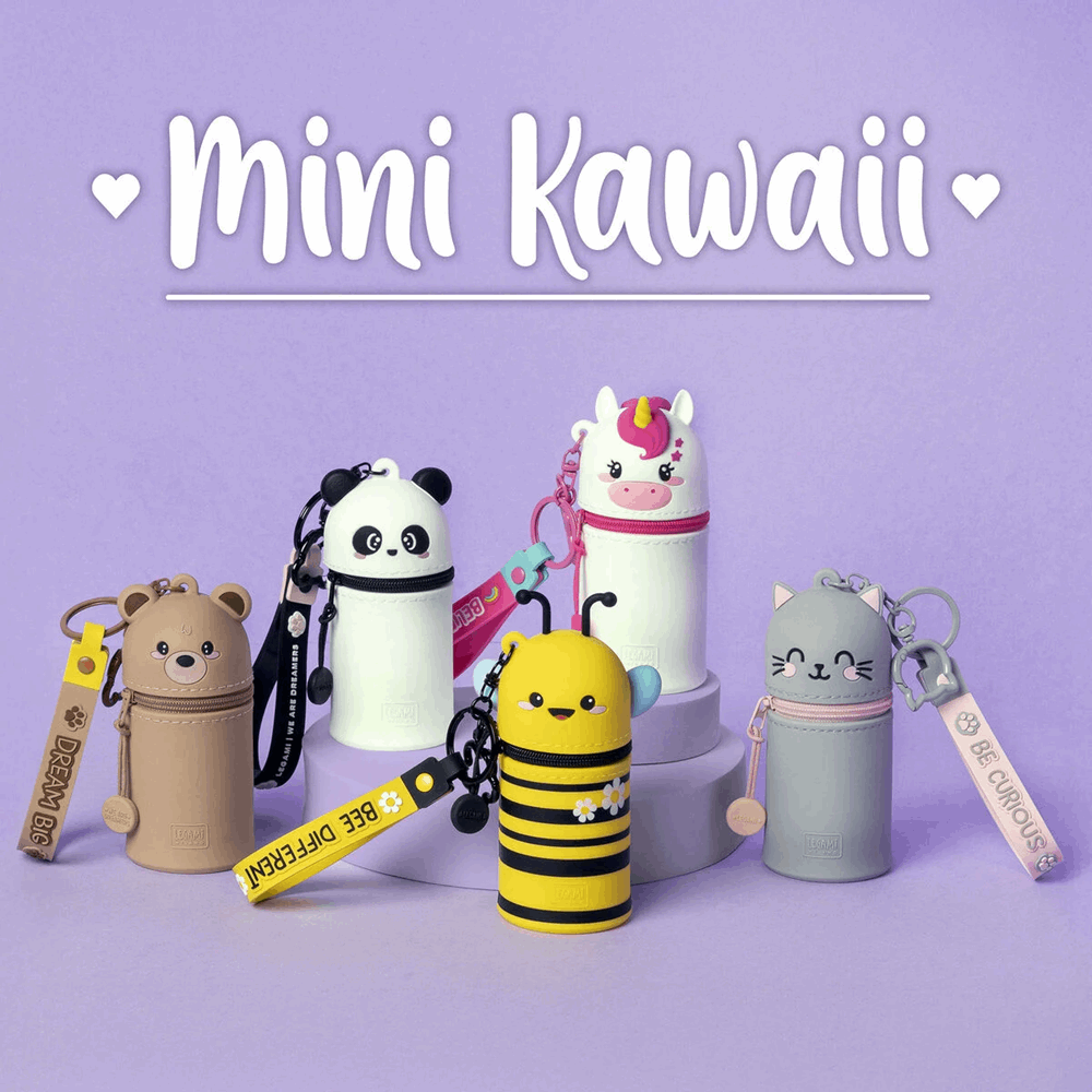 LEGAMI MKAW0003 MINI KAWAII - COIN PURSE WITH KEY RING - UNICORN