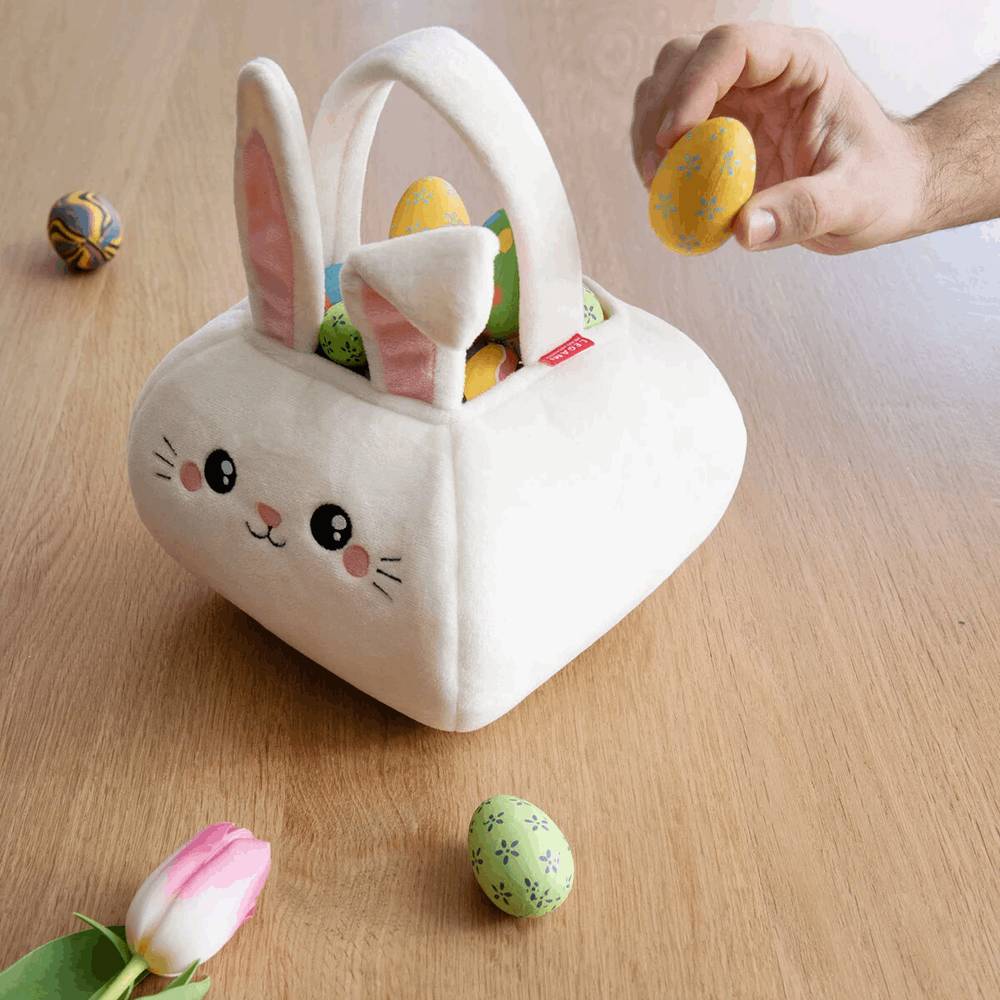 LEGAMI EBA0001 Egg Hunt Bag - Bunny - Hoppy Easter