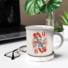 LEGAMI CUP0069 NEW BONE CHINA PORCELAIN MUG - CUP-PUCCINO - QUEEN