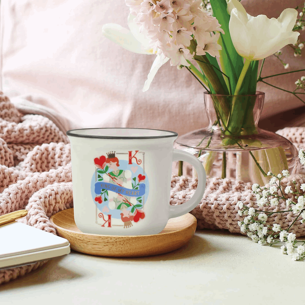 LEGAMI CUP0070 NEW BONE CHINA PORCELAIN MUG - CUP-PUCCINO - KING