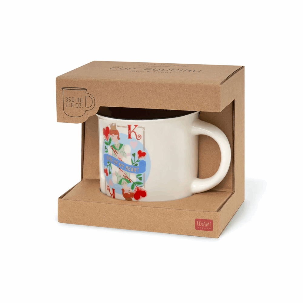 LEGAMI CUP0070 NEW BONE CHINA PORCELAIN MUG - CUP-PUCCINO - KING