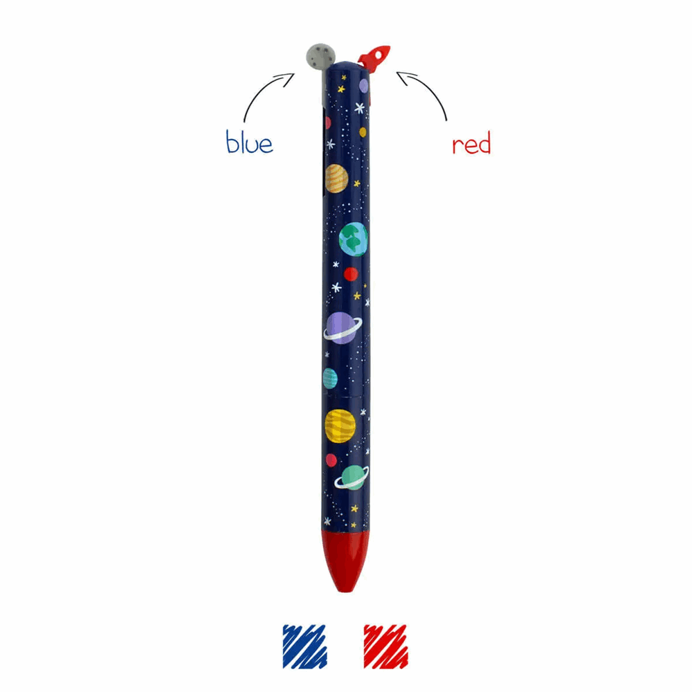 LEGAMI CLICKKIT23 ΣΤΥΛΟ CLICK & CLACK SPACE TWO COLOR BLUE/RED