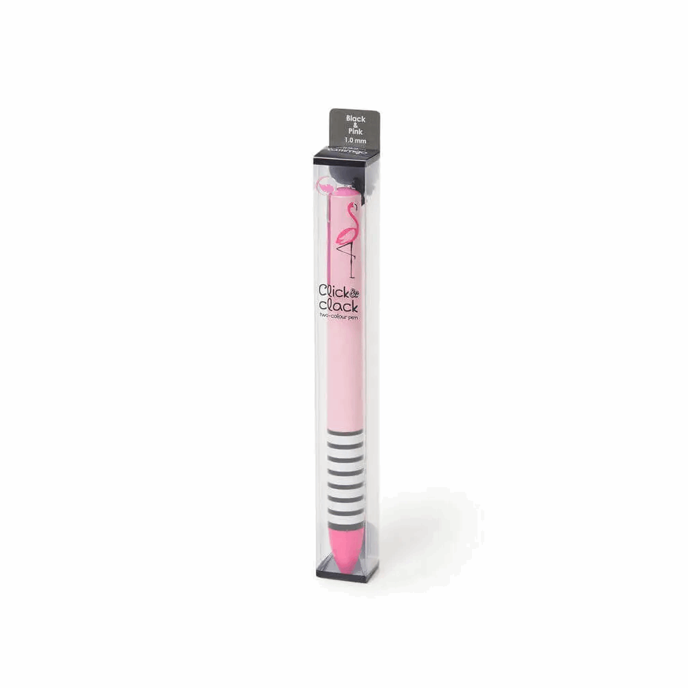 LEGAMI CLICKKIT16 ΣΤΥΛΟ CLICK & CLACK MISS FLAMINGO TWO COLOR BLACK/RED