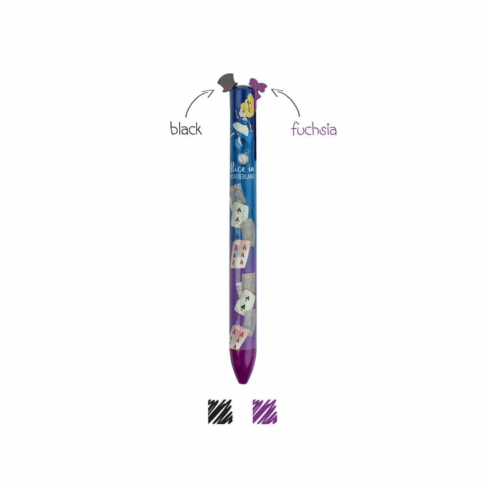 LEGAMI CLICKKIT21 ΣΤΥΛΟ CLICK & CLACK ALICE IN WONDERLAND TWO COLOR BLACK/PURPLE