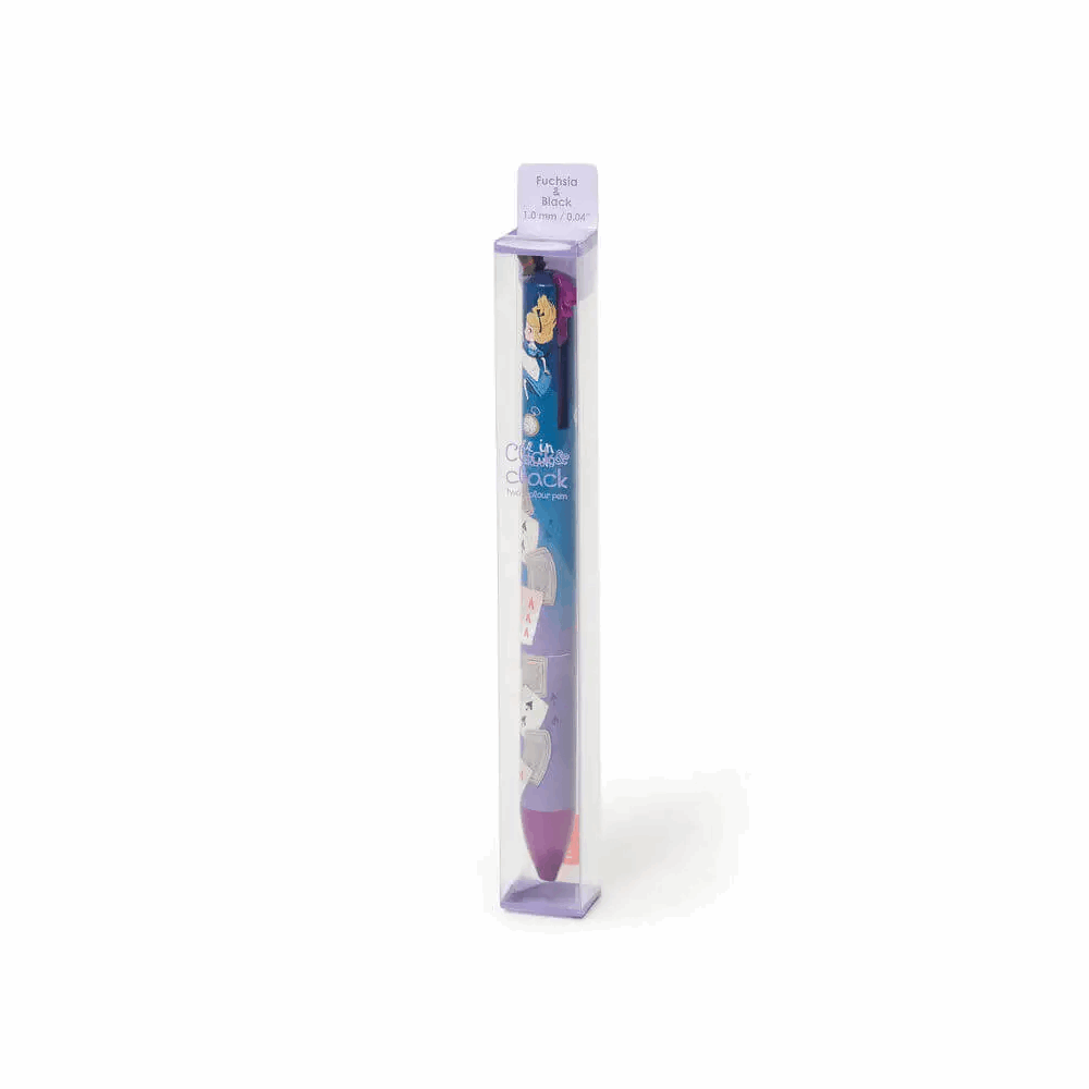 LEGAMI CLICKKIT21 ΣΤΥΛΟ CLICK & CLACK ALICE IN WONDERLAND TWO COLOR BLACK/PURPLE