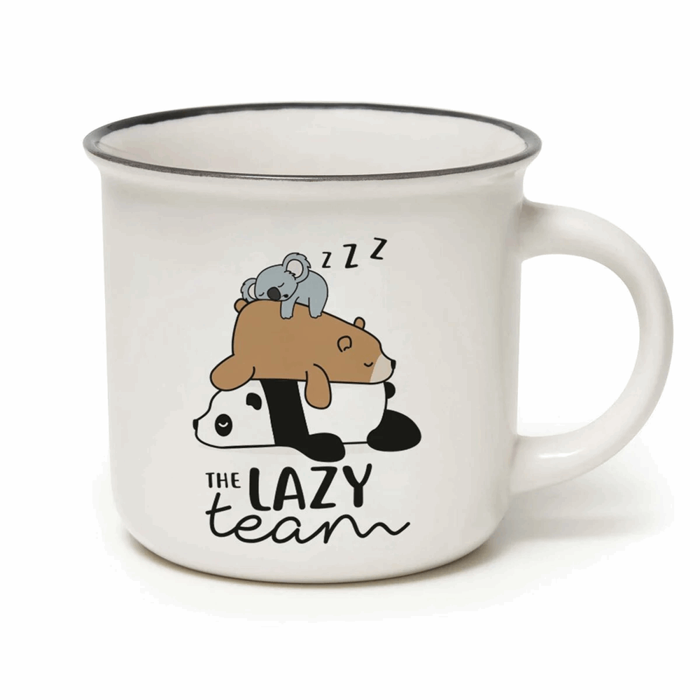 LEGAMI CUP0018 TAKE A BREAK CUP-PUCCINO MUG LAZY TEAM
