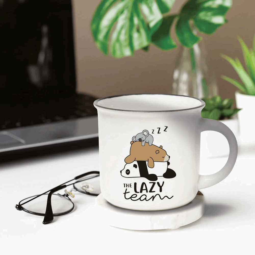 LEGAMI CUP0018 TAKE A BREAK CUP-PUCCINO MUG LAZY TEAM
