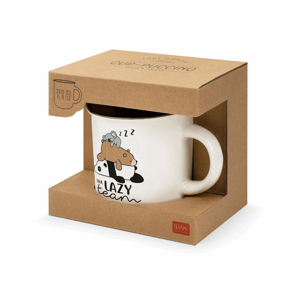 LEGAMI CUP0018 TAKE A BREAK CUP-PUCCINO MUG LAZY TEAM