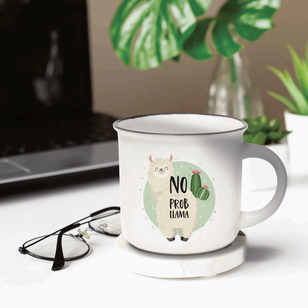 LEGAMI CUP0016 TAKE A BREAK CUP-PUCCINO MUG LLAMA
