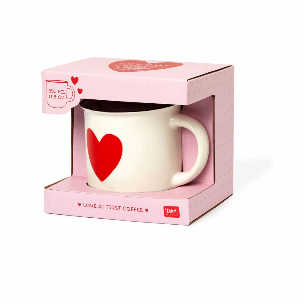 LEGAMI CUP0037 TAKE A BREAK CUP-PUCCINO MUG HEART