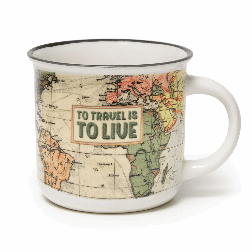 LEGAMI CUP0046 TAKE A BREAK CUP-PUCCINO MUG MAP