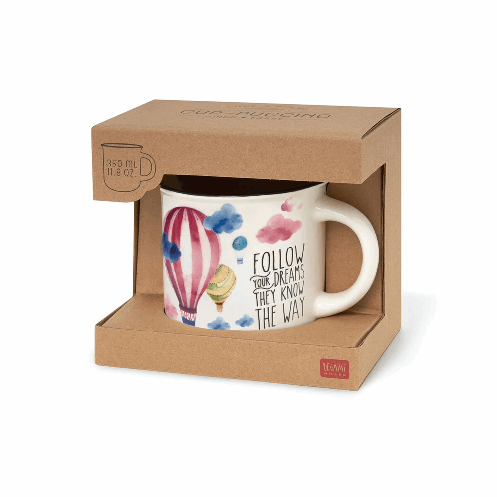 LEGAMI CUP0042 TAKE A BREAK CUP-PUCCINO MUG AIRBALOON