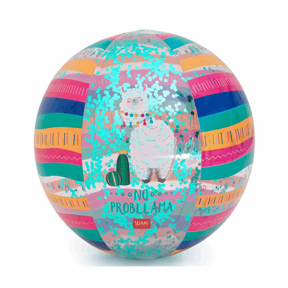 LEGAMI BB0005 INFLATABLE BEACH BALL - LLAMA