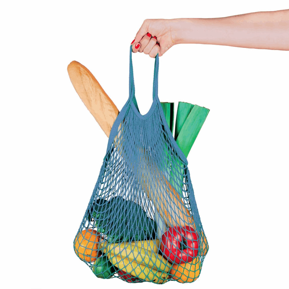 LEGAMI BAGS & GO - COTTON MESH BAG - BLUE - MAB0002