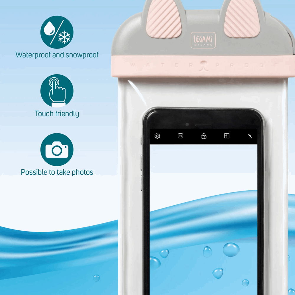 LEGAMI WPP0003 WATERPROOF SMARTPHONE POUCH - KITTY -