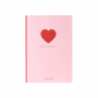 LEGAMI A6NOT0031 HEART ΣΗΜΕΙΩΜΑΤΑΡΙΟ ΚΑΡΦΙΤΣΑ ΜΕ ΡΑΦΗ Α6(9Χ14) 40φ