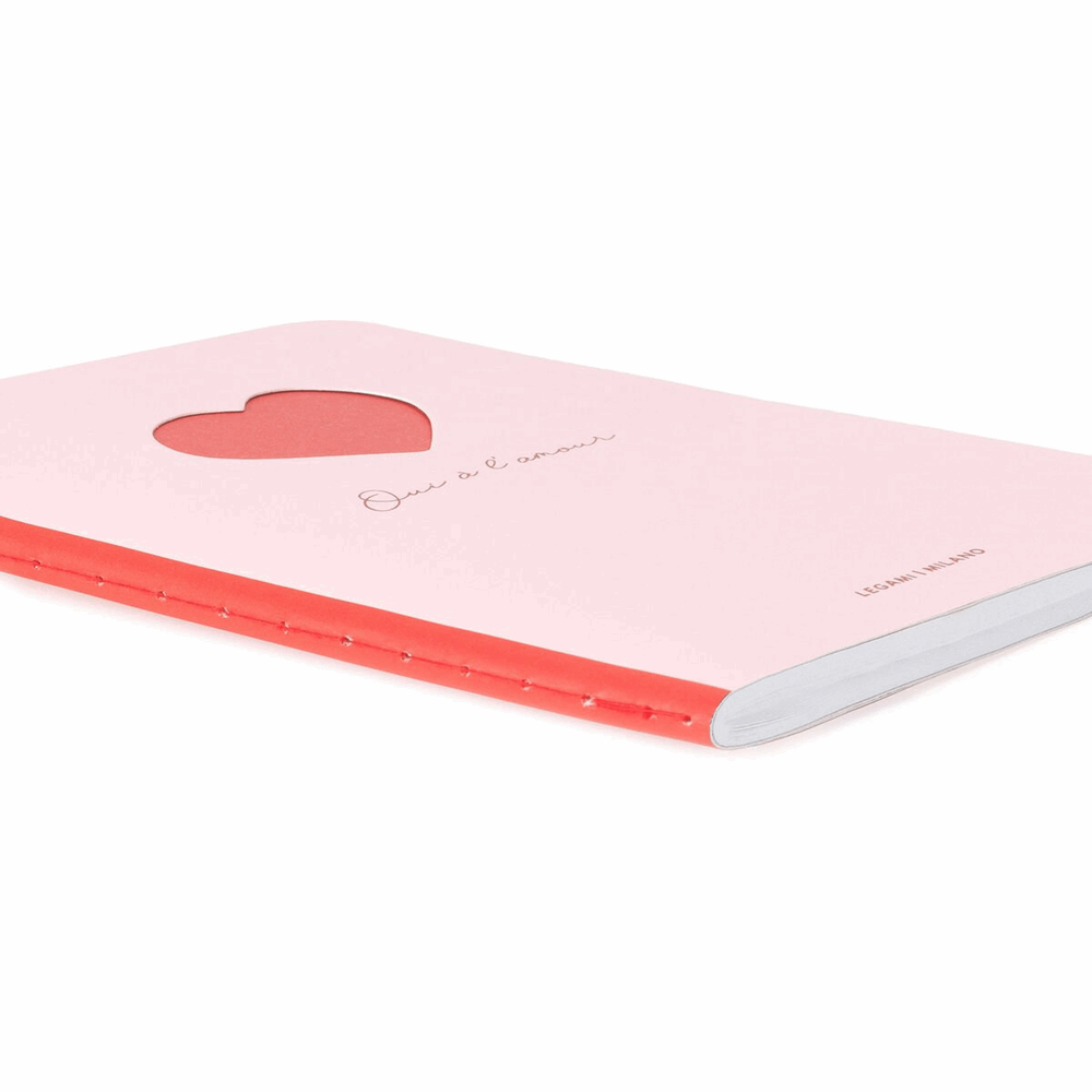 LEGAMI A6NOT0031 HEART ΣΗΜΕΙΩΜΑΤΑΡΙΟ ΚΑΡΦΙΤΣΑ ΜΕ ΡΑΦΗ Α6(9Χ14) 40φ