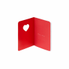 LEGAMI A6NOT0031 HEART ΣΗΜΕΙΩΜΑΤΑΡΙΟ ΚΑΡΦΙΤΣΑ ΜΕ ΡΑΦΗ Α6(9Χ14) 40φ
