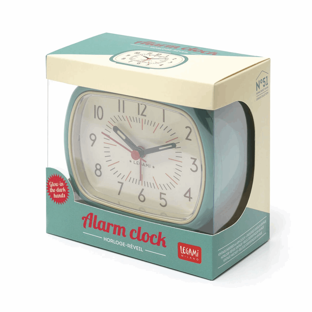 LEGAMI CLO0002 RETRO ALARM CLOCK BLUE