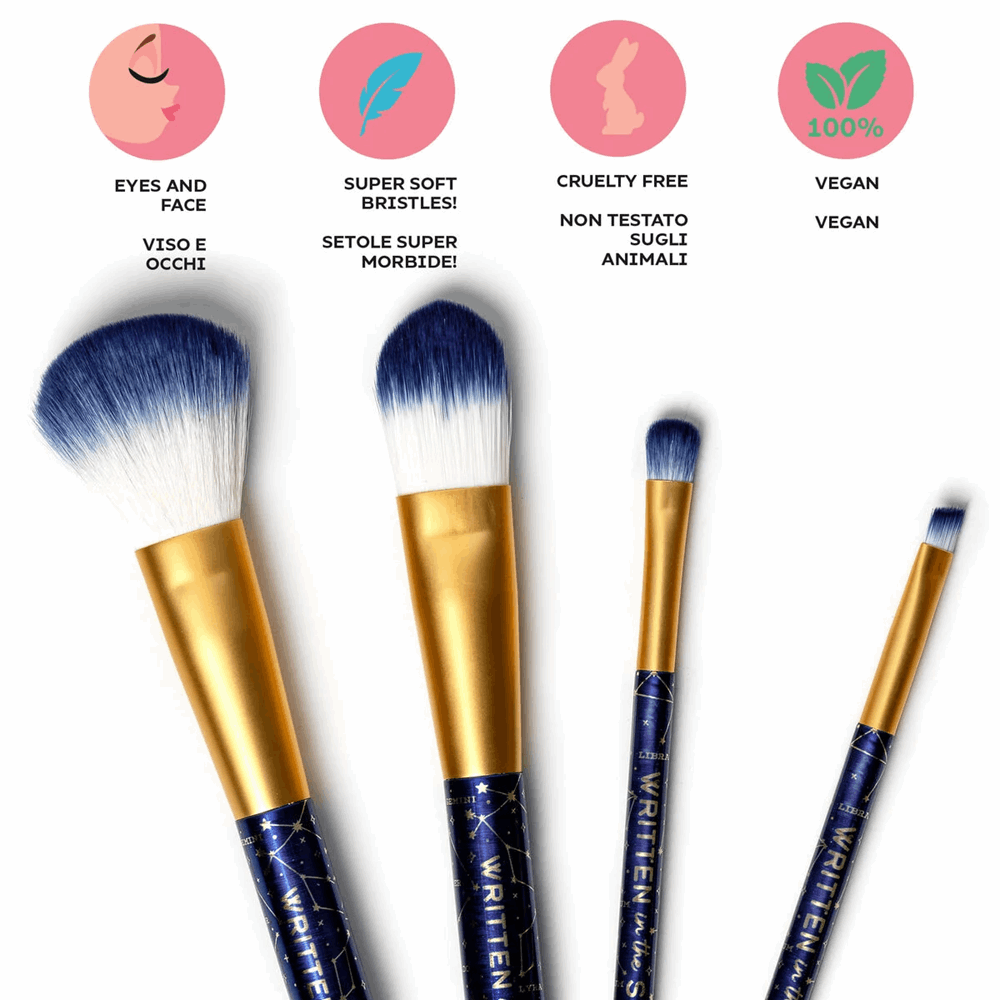LEGAMI MUBS0001 OH MY GLOW! - SET OF 4 MAKEUP BRUSH