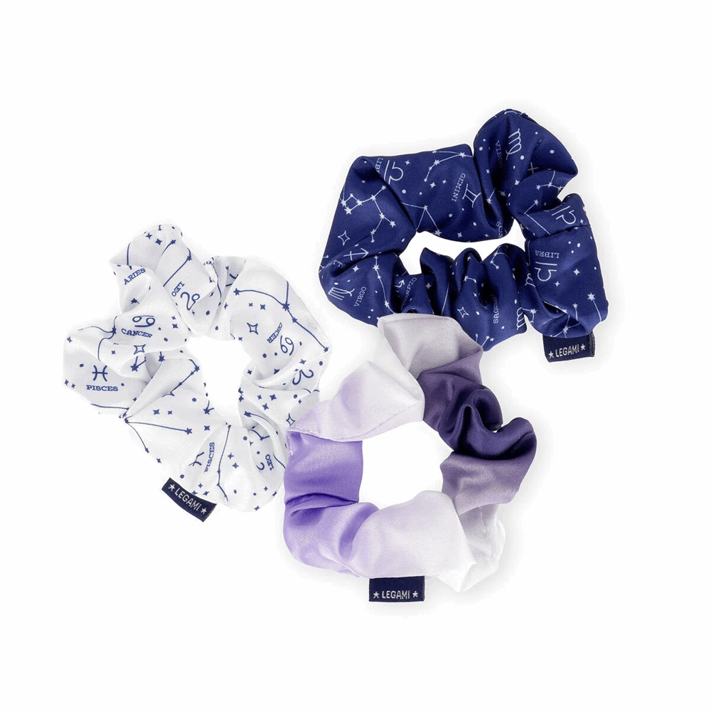 LEGAMI SCRU0001 SET OF 3 HAIR SCRUNCHIES - HAIR WE ARE! - STARS