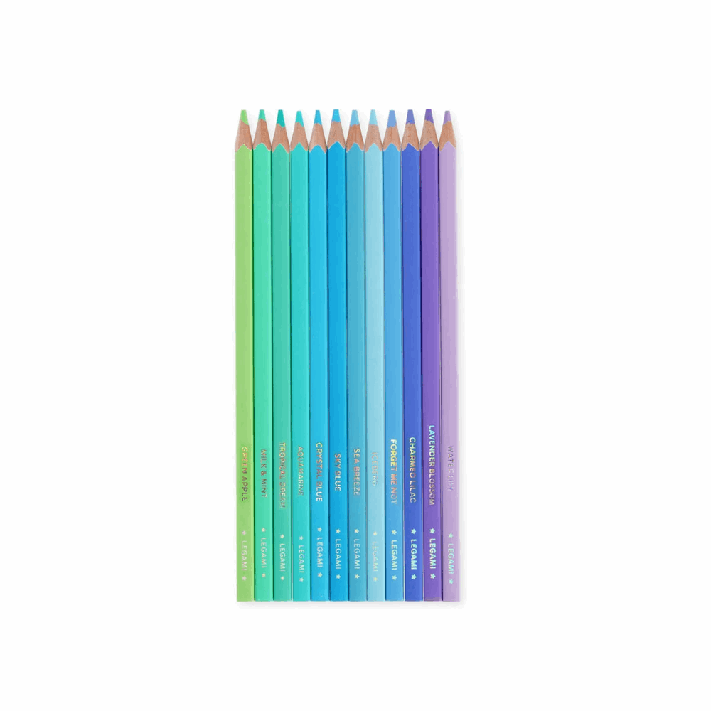 LEGAMI ΣΧΟΛΙΚΕΣ ΞΥΛΟΜΠΟΓΙΕΣ LIVE COLOURFULLY OCEAN PALETTE ΣΕΤ 12τμχ CYAN ΣΕ ΠΛΑΣΤΙΚΗ ΘΗΚΗ EV0002