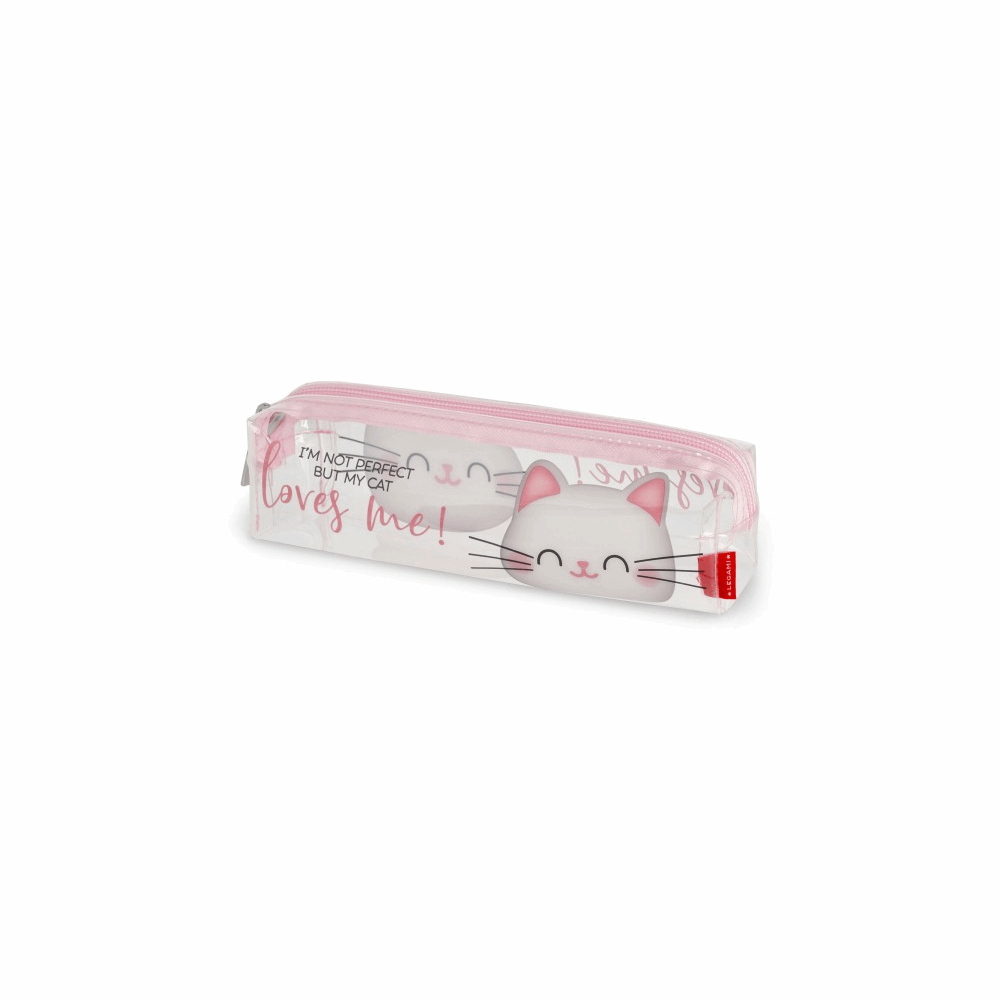 LEGAMI PC0026 TRANSPARENT PENCIL CASE - KITTY